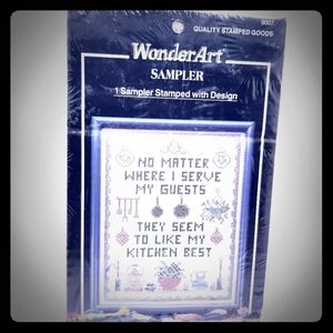 WonderArt Kitchen Sampler Cross Stitch Kit